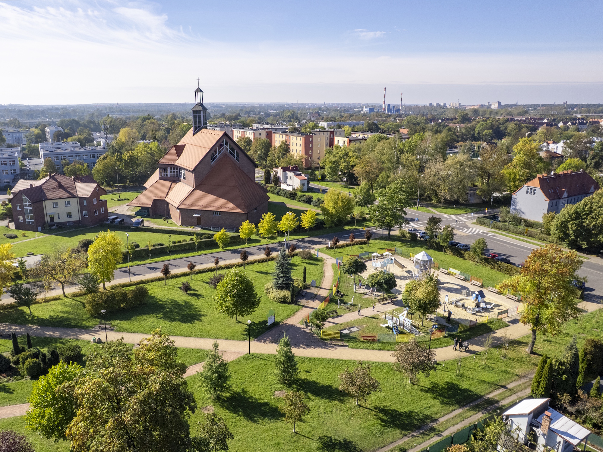 Sośnica z lotu ptaka