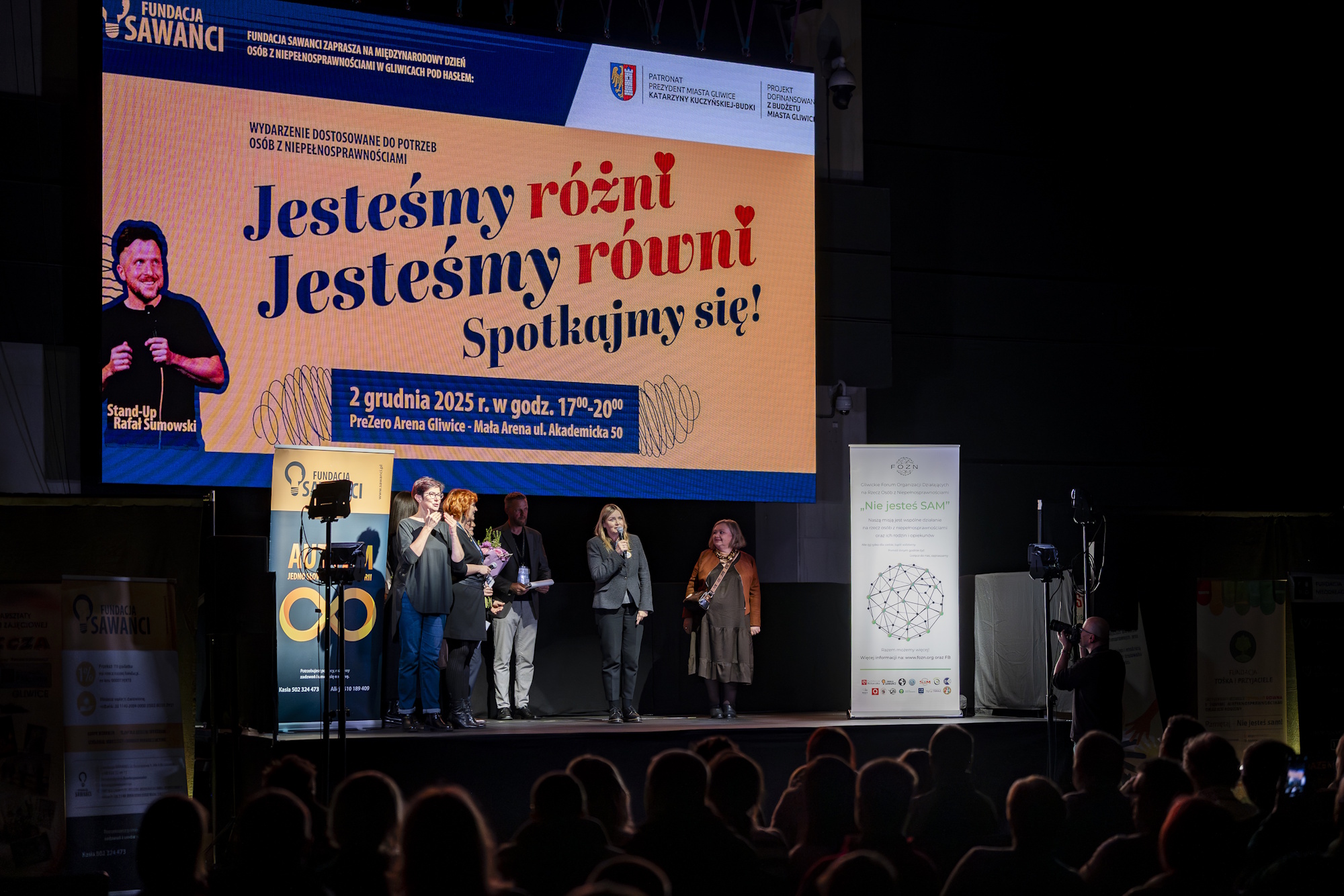 prezydent na scenie